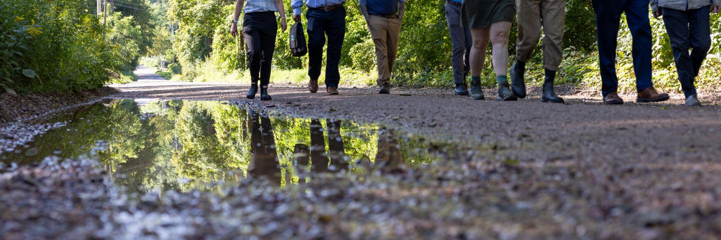 Walking through the Intervale Community Center