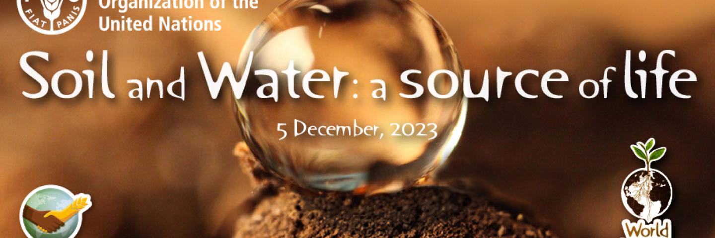 2023 World Soil Day Banner - Soil and Water: A Source of Life