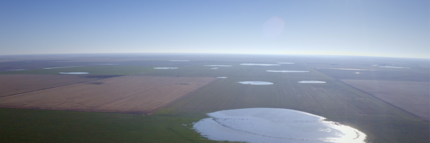 Aerial farm view 