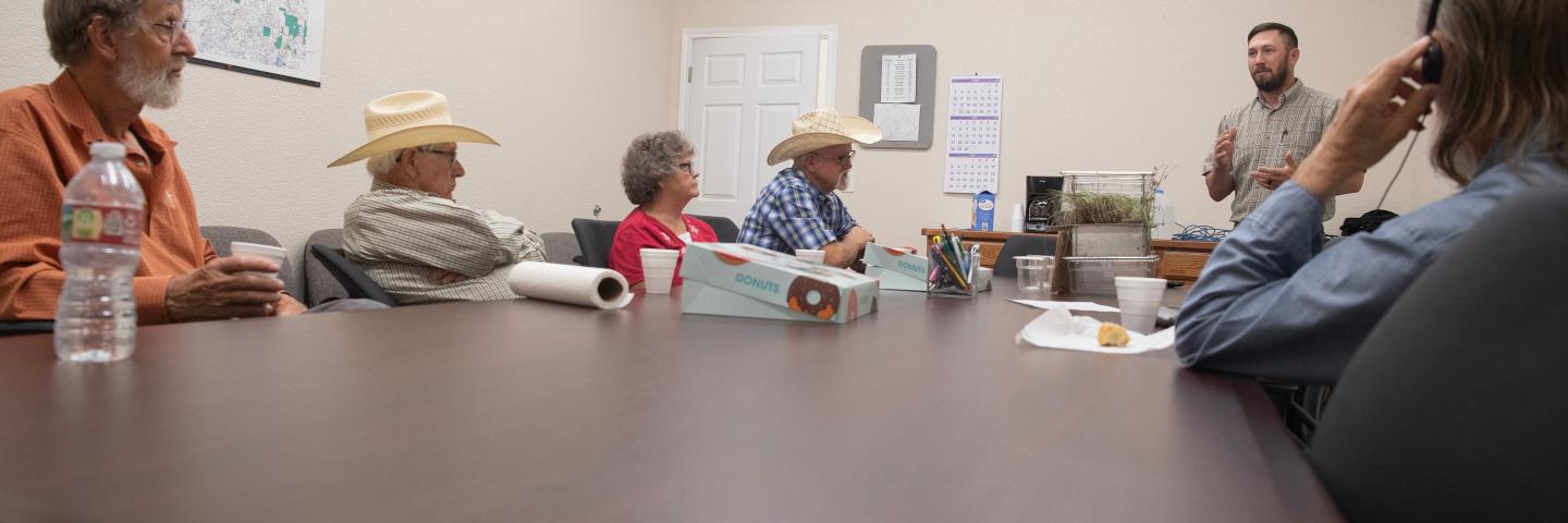 Group of people in a conference room