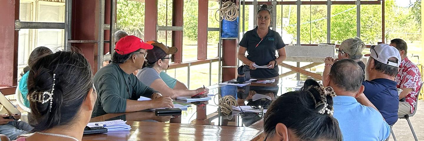 Meeting with Pamela Sablan, District Conservationist (PIA NRCS).
