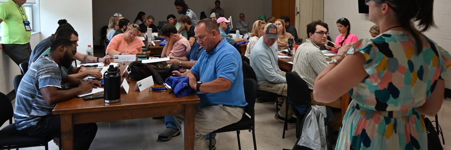 Ryan collaborated with other soil scientists in NRCS, USDA Agricultural Research Service and US Forest Service at Francis Marion National Forest to develop a curriculum which consisted of hands-on experiences, current data and historical information to empower the attendees regarding the value of soil and its properties.  