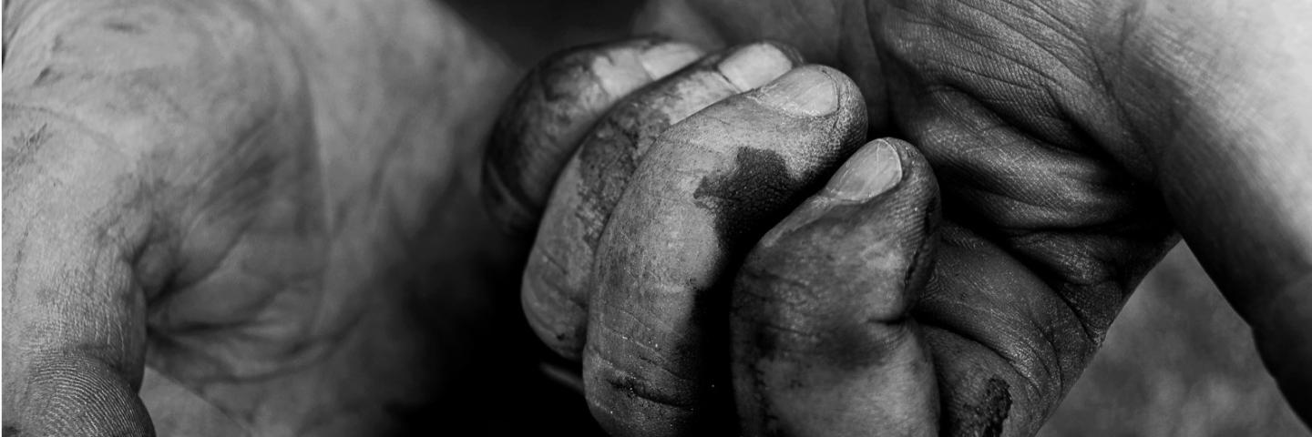Two dirty hands