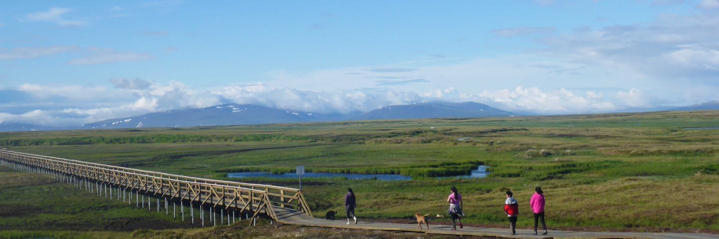 Trail in Hooper Bay, Alaska