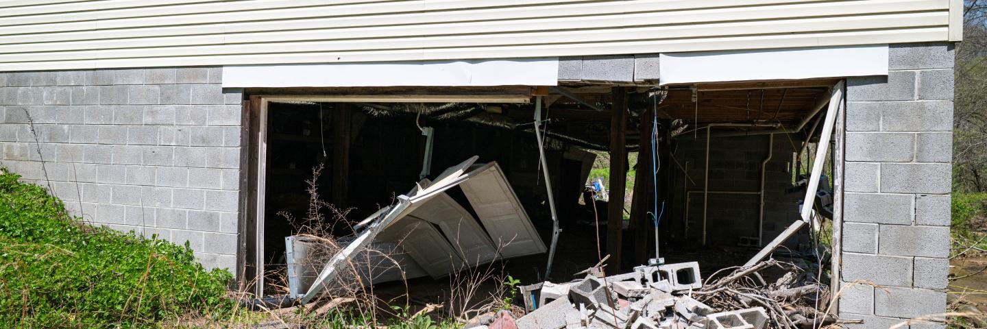 Foundation Damage from FY22 Flood