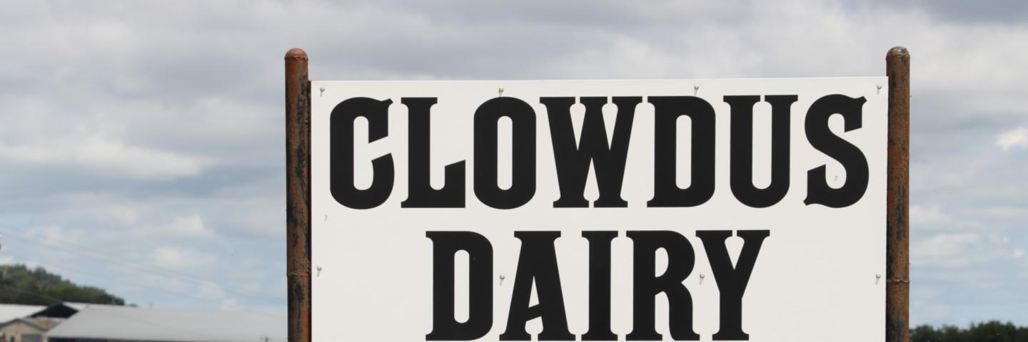 Clowdus Dairy Entrance Sign