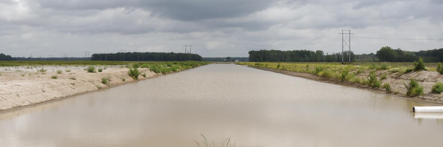 An irrigation reservoir