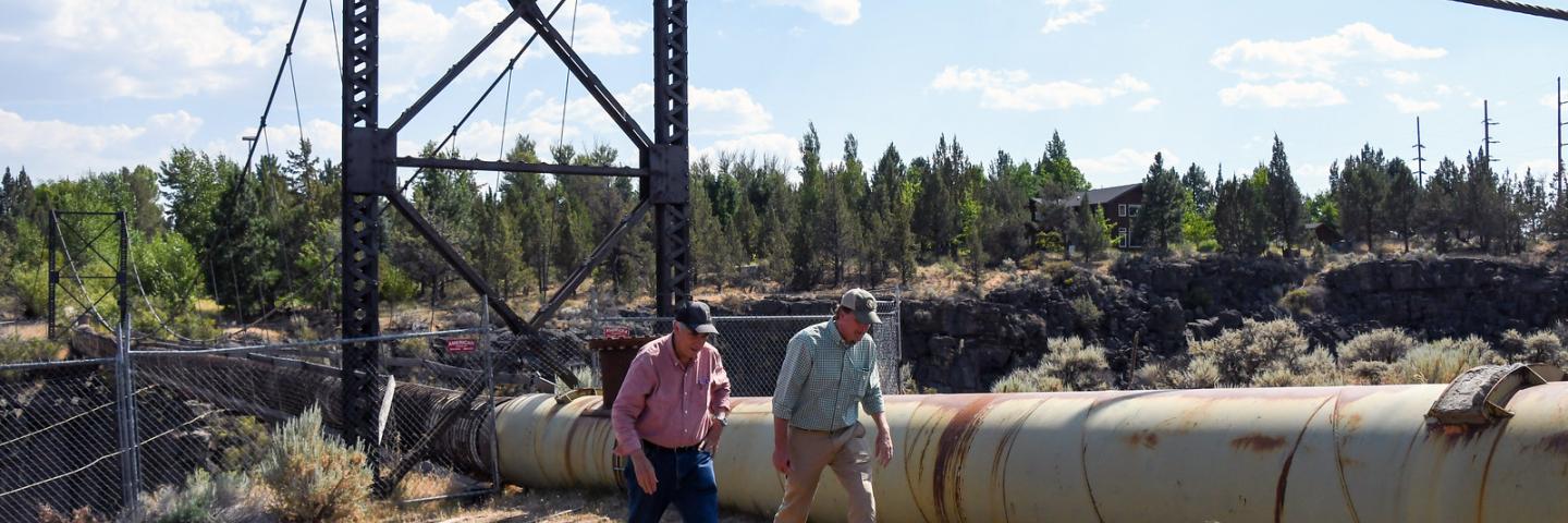 USDA's FPAC Under Secretary Robert Bonnie in Central Oregon, Friday, July 29, 2022 visiting two watershed projects with Senator Jeff Merkley, NRCS Oregon's State Conservationist Ron Alvarado and Farmers Conservation Alliance partners. USDA photo
 
 .