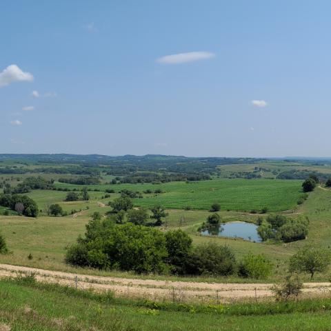 Driftless region scenic view