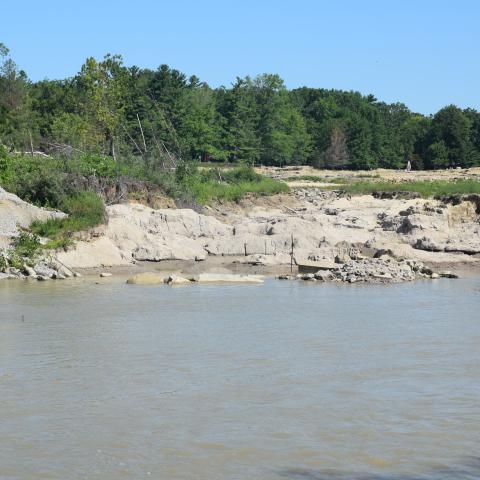 Portion of Tittabawassee River in Midland County.