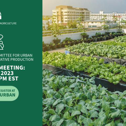 Urban and Innovative Producers, Public Invited to Attend November Meeting of Federal Advisory Committee for Urban Agriculture and Innovative Production  