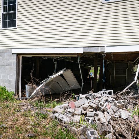 Foundation Damage from FY22 Flood