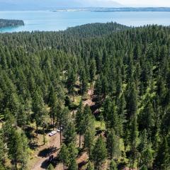Area of Flathead Reservation within Wildlife Urban Interface. Multi-agencies including NRCS and the CSKT are working together to manage forests along Flathead Lake. Lake County, MT.