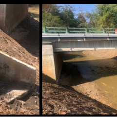 Villalba, Puerto Rico, post-María EWP project before, during and after.