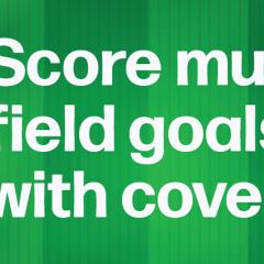 Score field goals with cover crops