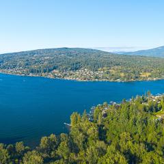 Lake Whatcom Aerial Panoramic Overview Bellingham Washington