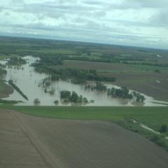 Flood control structure in Nebraska 