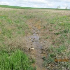 Before conservation practices were installed, Twentier experienced erosion in his fields.