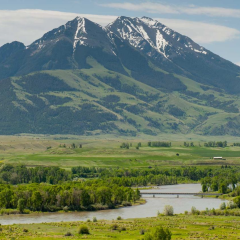 Upper Yellowstone River in Park County, Montana.