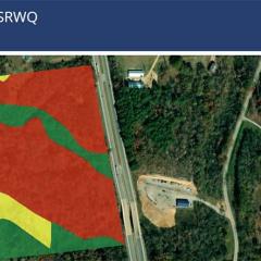 Screenshot of Site Risk for Water Quality dynmaic soils hub application