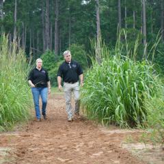 East Texas Plant Materials Center employees walking