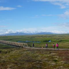 Trail in Hooper Bay, Alaska