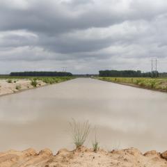 An irrigation reservoir