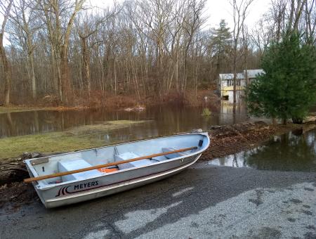 Flood plain easement construction