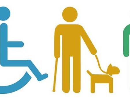 symbols representing various disabilities and handicaps