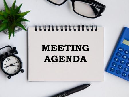 Meeting agenda generic photo