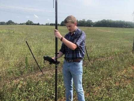Virginia conservationist surveying