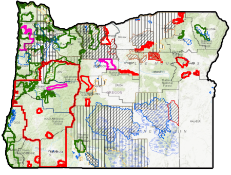 Map of Oregon's Conservation Implementation Strategies