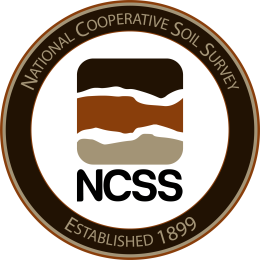 NCSS rounded black beige with primary color logos vertical stack