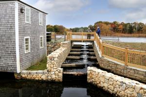Baxter Grist Mill fish ladder, West Yarmouth, Massachusetts