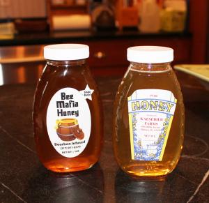 bottles of honey