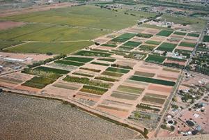 Ariel view of the Los Lunas Plant Materials Center