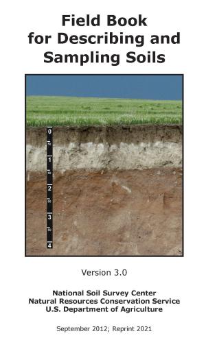 Cover of the Field Book for Describing and Sampling Soils.