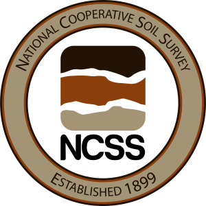 NCSS Primary Color Logo Vertical Stack with Beige and Brown Circular Logo