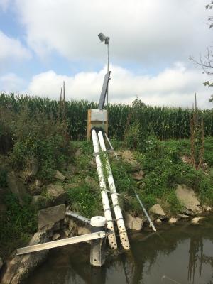 A super gage collect water data in school branch creek