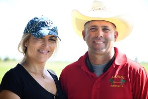 Alberto and Taimi Fernandez of Aaron Agriculture, a cattle ranch in Okeechobee County, Florida. Photo by Cynthia Portalatin, NRCS Public Affairs Specialist.