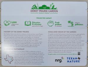NRG Dewey Prairie Garden Sign