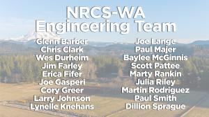 List of NRCS-WA Engineering Team