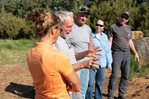 Hill County, Montana, farmers explain the process they use to create compost extract.