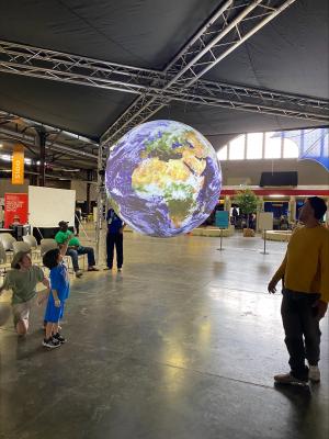 Earth Balloon at EarthX in Dallas, Texas.