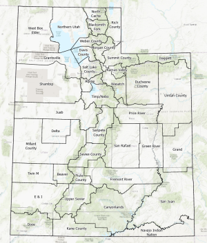 Utah Conservation Districts Map