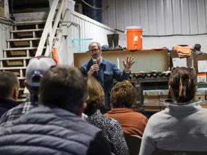 Troy Streckenbach - Brown County Executive speaking to the crowd