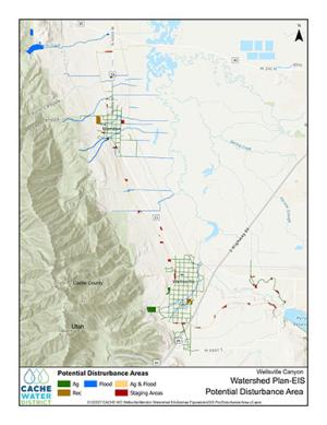 thumbnail of wellsville canyon potential disturbance area map