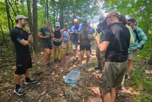 Hellbender release into Blue River