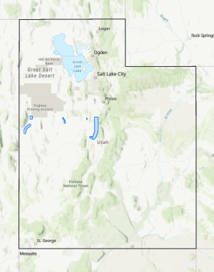Juab County Irrigation SFP state map