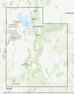 Map of South Kamas Irrigation and New Washington Irrigation project